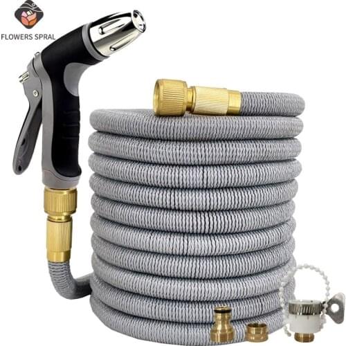 New Style Water Gun Garden Hose Telescopic Magic Watering Hose 3/4 High Pressure Car Wash Hose With Spray Gun Outdoor Garden
