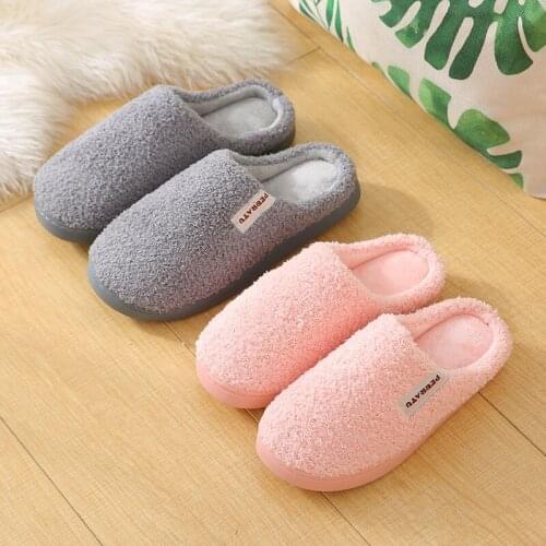 Women Slippers Bottom Soft Home Shoes Cotton Men Slippers Indoor Slip-On Shoes Bedroom Slides Women Comfortable Shoes For Couple