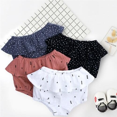 Summer Baby Girls Bloomers Girls PP Shorts Newborn Diaper Cover Baby Pants with Ruffles Toddler Baby Girls Bread Pants Panties