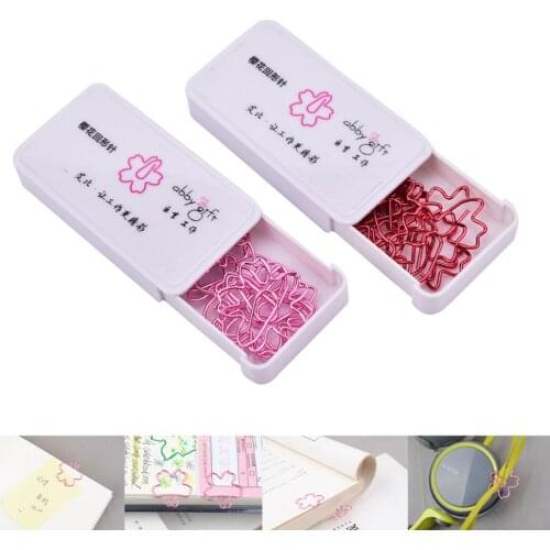 Sakura CherryBlossom Flowers Paperclips for Book Markers Stationery For Kids Student Child School Office Supplies