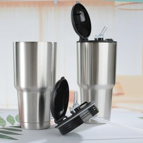 30oz Tumbler Stainless Steel Double Wall Thermos Vacuum Insulated Cup Outdoor Travel Flask Water & Coffee Cup Tumbler with Straw