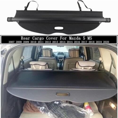 Rear Cargo Cover For Mazda 5 M5 2007-2020 Partition Curtain Screen Shade Trunk Security Shield Auto Accessories