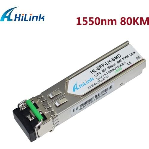 1.25G 1550nm LC ZX 80km SFP Transceiver HL-SFP-LH-SMD