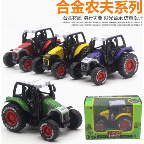 1:50 alloy farmers car,Simulation alloy car model,Alloy toy car model,Childrens toy cars.Musical and Flashing car