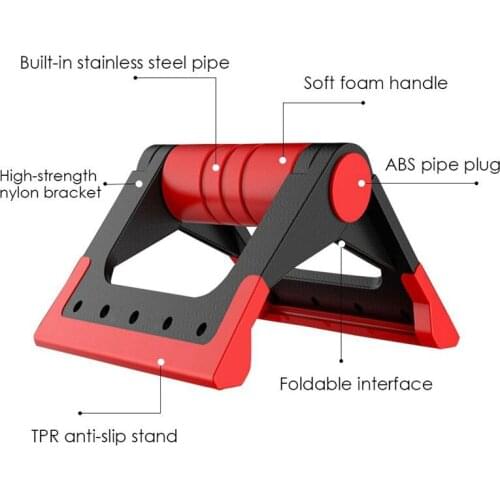 1Pair Fitness Push Up Stands Grip Fitness Equipment Handles Chest Body Buiding Sports Perfect Pushup Home or Gym Exercise