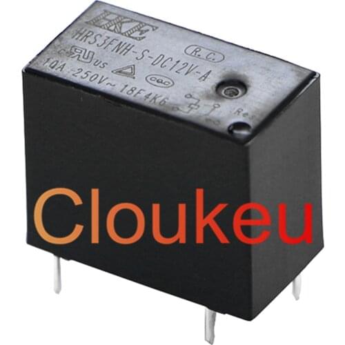 100Pcs Relay HRS3FNH-S-DC5V 9V 12V 24V-A 10A 4pin