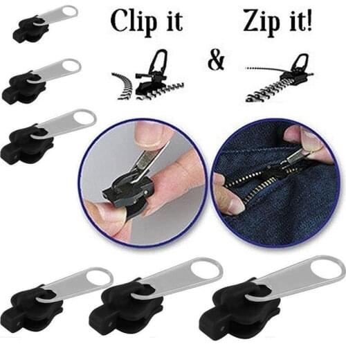 12PCS/Set Universal Instant Fix Zipper&Instant Zipper Repair Kit Replacement Zip Slider Teeth Rescue New Design Zippers for Sew