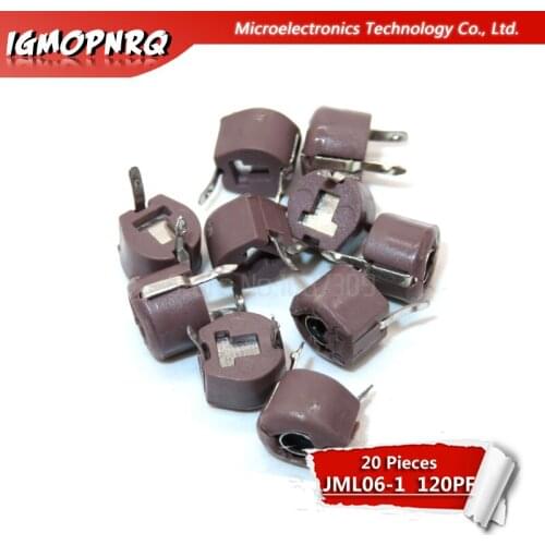 20pcs 120P 120PF 6mm JML06-1 DIP trimmer Adjustable capacitor