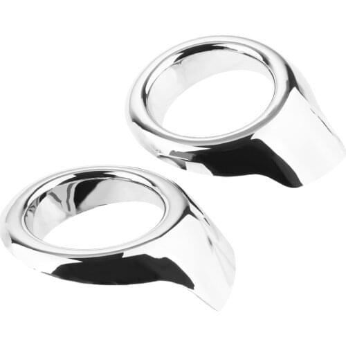 2X ABS Car Front Fogs Light Lamps Cover Trims Chrome Protector Car For Ford