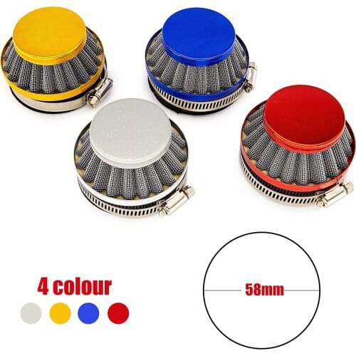 4 Color Air Clearner Filter 58mm For 47cc 49cc 2 Stroke Engine Carburetor Carb Mini Moto Kids Quad ATV Dirt Pocket Bike