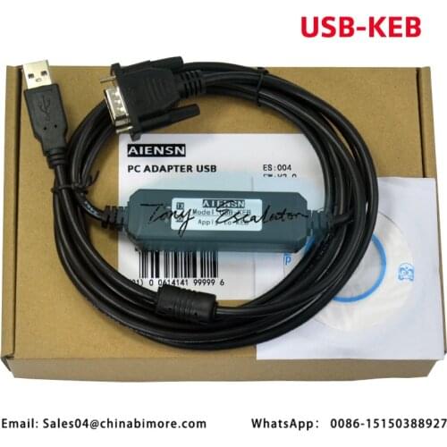 Elevator KEB ADAPTER USB F4 F5 FT232 ISO inverter USB 9 PIN FIT FOR WIN7/XP/VISTA/WIN8/WIN10