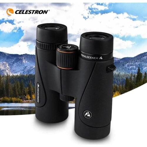 Celestron TrailSeeker 10x42 HD Astronomy Binoculars High Power Low Night Vision Long Range Telescope For Birds Camping Hunting