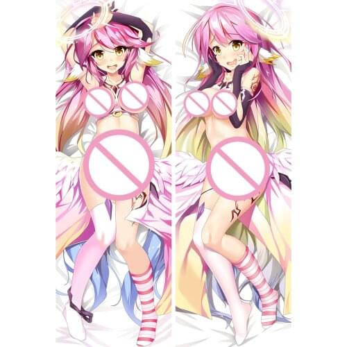 October update Japan Anime NO GAME NO LIFE sexy girl Flueqel Jibril hugging Body pillowcase otaku Dakimakura pillow cover case