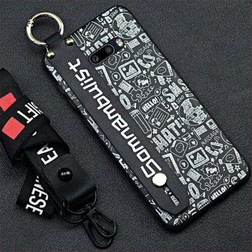 Dirt-resistant Anti-knock Shockproof Phone Case For LG V50S Fashion Design Lanyard Silicone Soft Case Phone Holder Waterproof