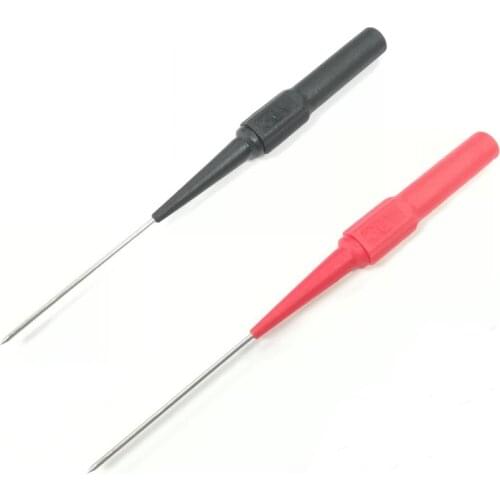 1pcs Insulation Piercing Needle Non-destructive Multimeter Test Probes Red/Black 30V-60V For Banana Plug