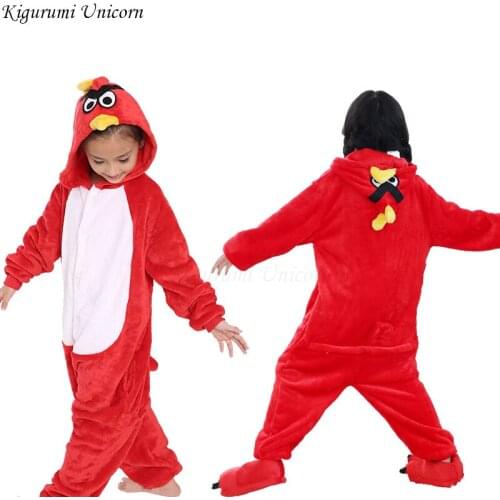 Kigurumi Unicorn Pajamas set Kids Winter Warm Onesies Cosplay Children Pyjamas Boys Girls Flannel Pijamas Set Animal Sleepwear