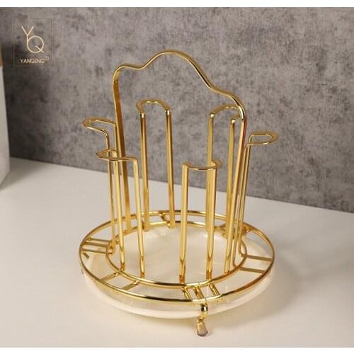 European-style creative drain cup holder round home hotel upside down water cup holder drain holder water cup holder drain cup