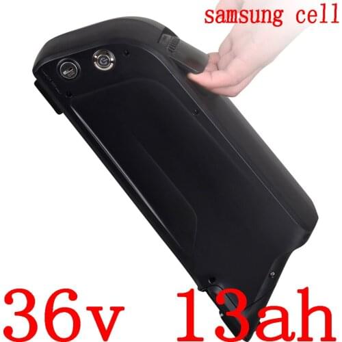 36V Li-ion battery 36V 13ah Lithium battery 36v 10ah 13ah electric bike battery use samsung cell for 36V 250W 350W 500W motor