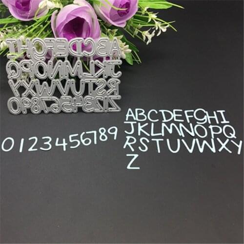 Capital Engish letter digit metal cutting dies Scrapbook Card envelope decorate bookmark ABC stencil invitation decorate cut die
