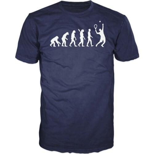 2019 Spring Summer Autumn Men O Neck Short Sleeves Tenniser Player Evolution Funny Atp Wta Racket Sporter T-Shirtmovie T-Shirt