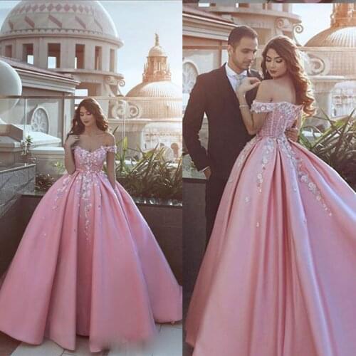 2021 Cheap Custom Made Corset Pink Sweetheart Ball Gowns Sweet 16 Dresses Gowns Prom Dresses Quinceanera Dresses Gowns