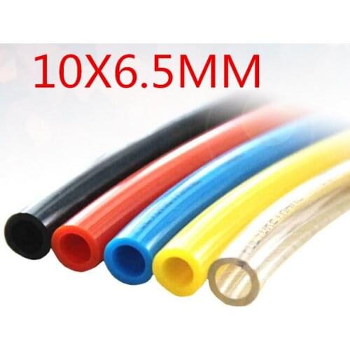 Pneumatic Air Hose PU Tube OD 10MM ID 6.5MM Plastic Flexible Pipe PU 10*65 10x6.5 Piping Tubing Hose PU1065