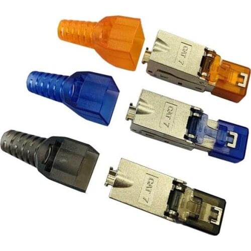 Supply Seven Kinds of Free Crystal Plug Cat7 Shielded Network Plug FTP Jumper Non-voltage Connector Test