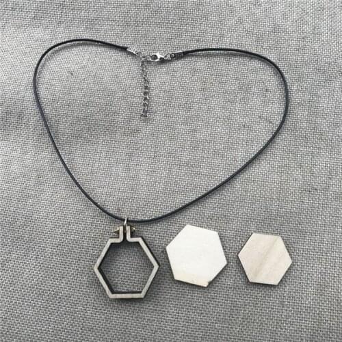 WRMHOM Side length 20mm Mini Hexagon Embroidery Hoop Wooden Embroidery Frame Hand Stitching Hoop Cross Framing Hoop