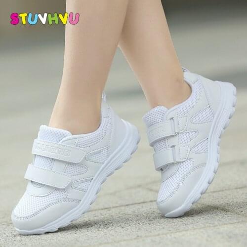 Boys school shoes girls sneakers Childrens white sports shoes breathable running shoes kids non-slip soft casual sneakers 25-41