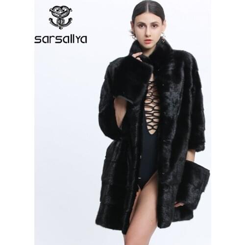 Fur Coat Real Mink Women Transformer Winter Coats Plus Size Fur Women Clothes Russian Black Mink Hooded Thick Warm Outwear 2021