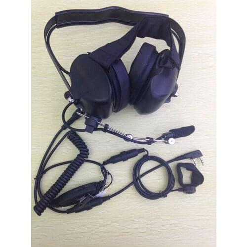 Heavy Dust Noise Canceling headphone earphone with finger PTT MIC VOX K plug for Kenwood Baofeng ,PuXing,TYT,TONFA walkie talkie