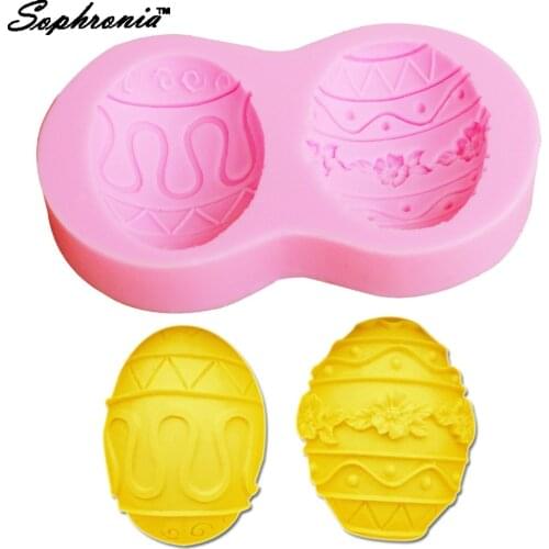 Sophronia F1183 1pcs Thanksgiving Day Easter Eggs 3D Silicone Molds Cake Decor Tool Pastry Chocolate Bakery Cupcake