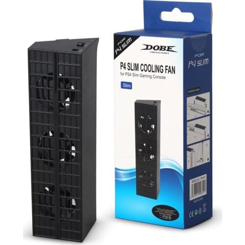 PS4 Smart Slim Cooling Fan Console Cooler Smart Thermostat 3 Fans System Station for Sony Play station 4 PS4 Slim JRGK