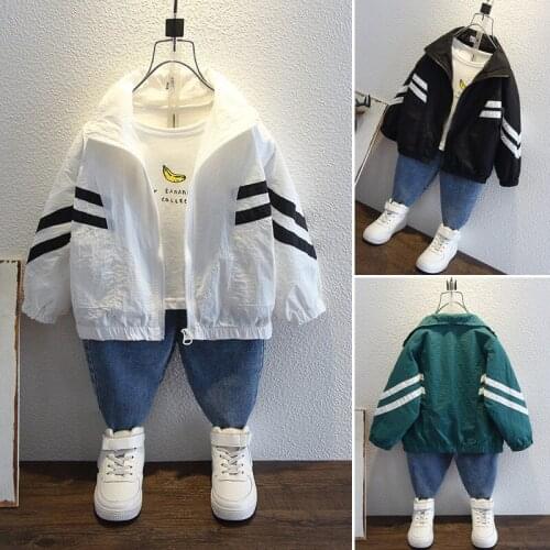 Zipper Spring Autumn Coat Outerwear Top Children Clothes Kids Costume Teenage Formal Home Outdoor Boy Clothing High Quality