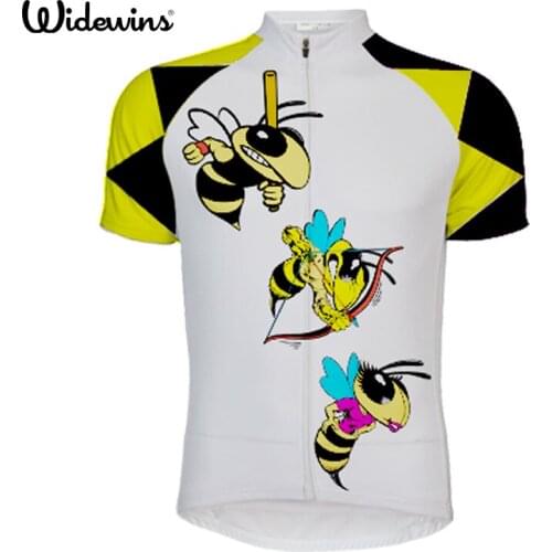 Widewins girl Little bee Cycling Jersey Short Sleeve Racing Shirt Women Cycling Clothing Pro MTB Little bee Bike 7144