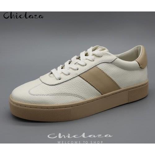 Women Sneakers 2021 New Casual Genuine Leather Flats Sneakers Female White Comfortable Sport Vulcanize Shoes
