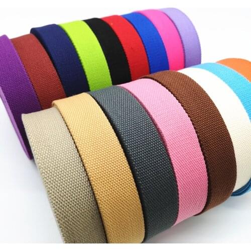 10 yards 32mm Canvas Ribbon Belt Bag Thickening(2mm) Cotton Webbing Nylon Webbing Knapsack Strapping Sewing Bag Belt Accessories