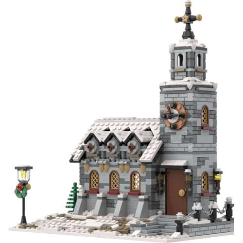 1095PCS Petraby Benbuilds Classic Architecture MOC-53659 Lagoon/Winter Church/Lukes Diner Building Block Toys Childrens Gift
