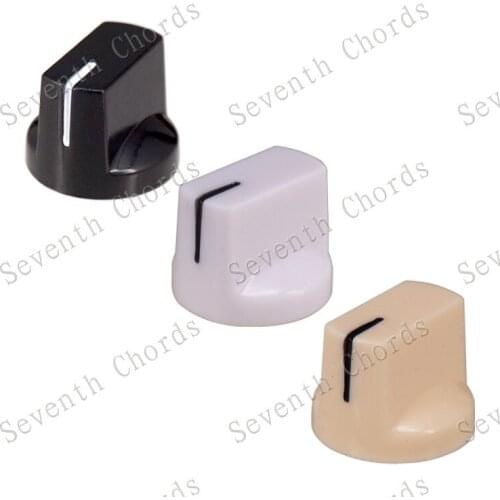 4 Pcs Plastic T Font Electric Bass Guitar Volume Tone Control Knobs Buttons