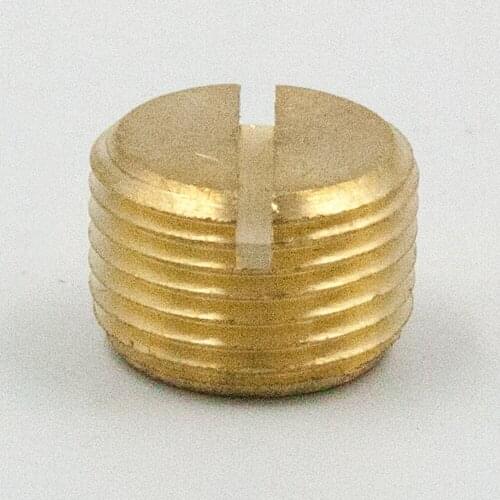 50pcs Legines Brass Pipe Fittings Slotted Pipe Plug 1/8" 1/4" NPT Male Thread Plumb Water Gas Oil Air
