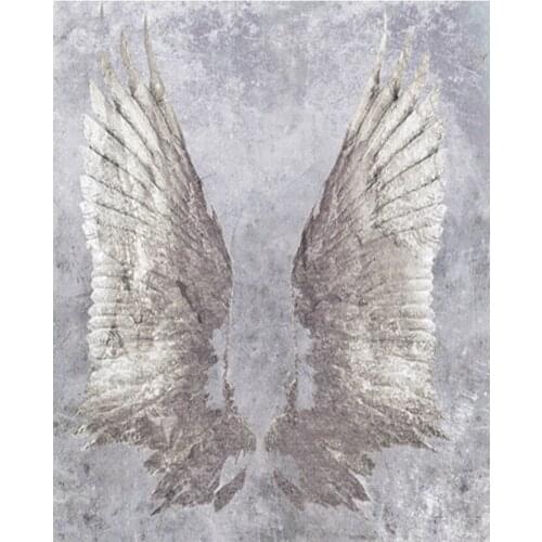 5D DIY Diamond Painting Angel Wings Feathers Picture Diamond Mosaic Full Square Drill Rhinestones Embroidery Mosaic Home Decor
