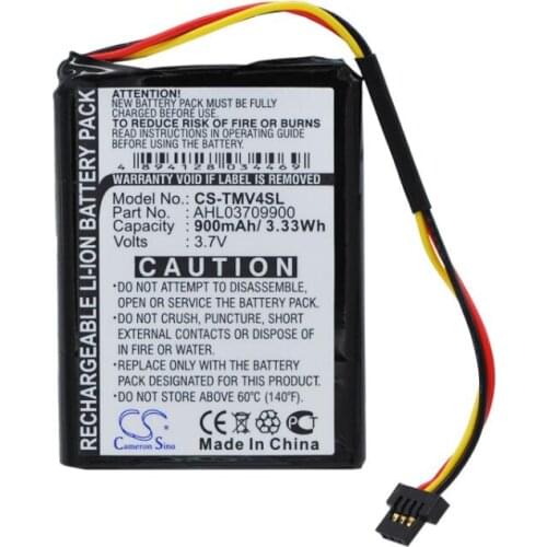 Cameron Sino 900mah battery for TOMTOM 4EE0.001.22 One V4 One V4 Assist One V4 Classic One V4 Traffic AHL03709900 batteries
