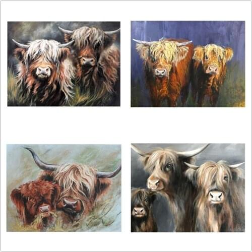 Diamond Painting Full Square/Round Drill Yak Cow 5D Daimond Painting Embroidery Cross Stitch Crystal Mosaic Picture