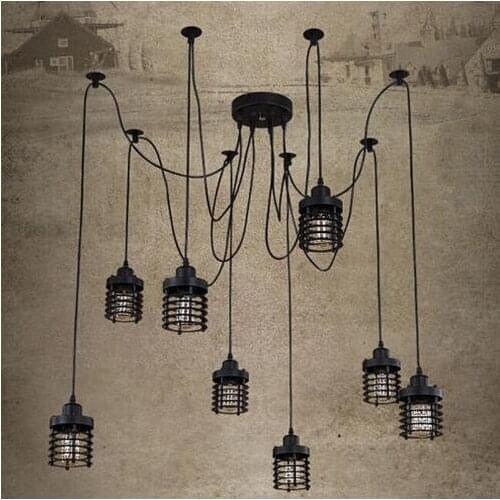 American retro spider chandelier personalized restaurant bar clothing shop creative decoration days female lighting fixture