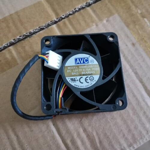 Free Shipping AVC DS06025B12U 60mm 6cm DC 12V 0.70A Pwm server inverter cooling fan