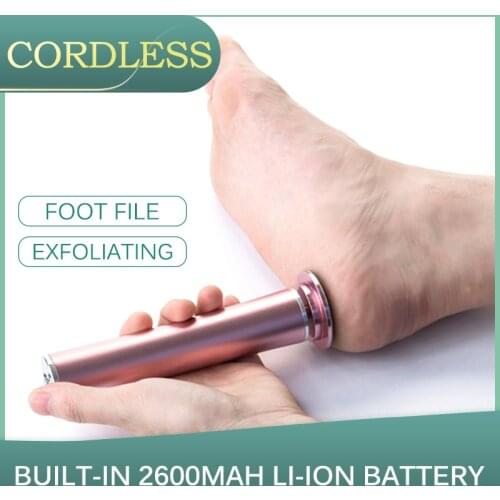 Cordless Electric Foot File Pedicure 60pcs Sandpaper Foot Care Tool Callus Remover Rechargeable For Remove Feet Dead Skin Sawing