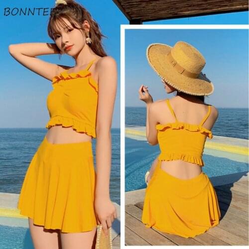 Купальники с рюшами BONNTEE China At AliExpress