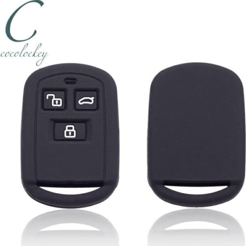 Cocolockey Silicone Rubber Car Key Cover Fob Case Fit for Hyundai Accent Sonata XG350 USA Market For Santa Fe Car Styling
