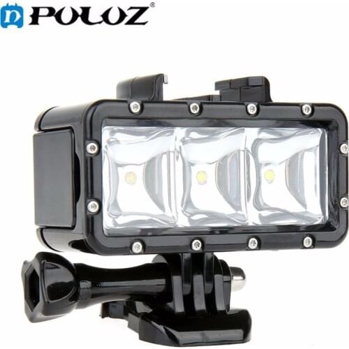 For Go Pro Accessories 30M Waterproof 300LM LED Video Light diving Light for GoPro HERO5 HERO4 Session HERO 5 4 3+ SJ4000