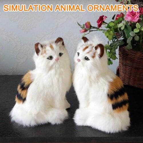 Simulation Cat Plush Toys Simulation Animal toy Models Childrens Gifts kawaii stuffed animals toy